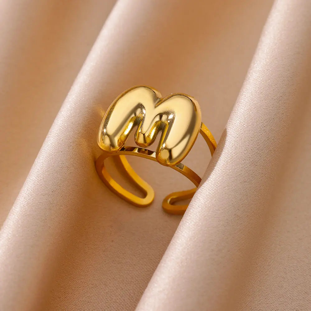 Bubble Letter Ring